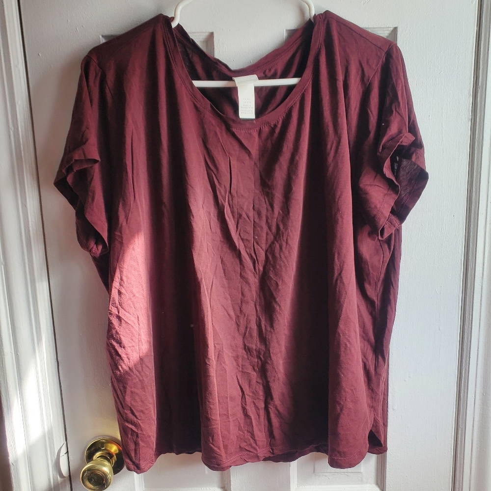 Burgundy H&M Shirt